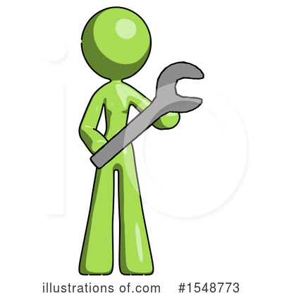 Royalty-Free (RF) Green Design Mascot Clipart Illustration by Leo Blanchette - Stock Sample #1548773