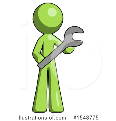 Royalty-Free (RF) Green Design Mascot Clipart Illustration by Leo Blanchette - Stock Sample #1548775