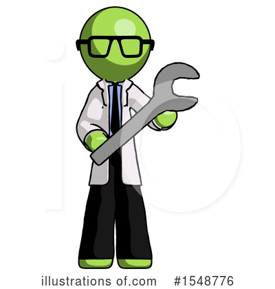 Royalty-Free (RF) Green Design Mascot Clipart Illustration by Leo Blanchette - Stock Sample #1548776