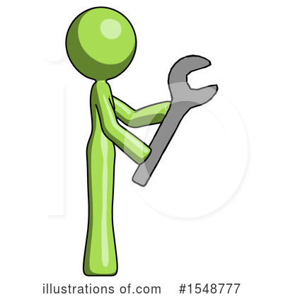 Royalty-Free (RF) Green Design Mascot Clipart Illustration by Leo Blanchette - Stock Sample #1548777
