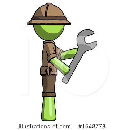 Royalty-Free (RF) Green Design Mascot Clipart Illustration by Leo Blanchette - Stock Sample #1548778