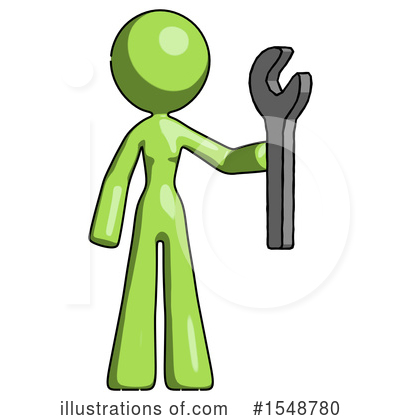 Royalty-Free (RF) Green Design Mascot Clipart Illustration by Leo Blanchette - Stock Sample #1548780