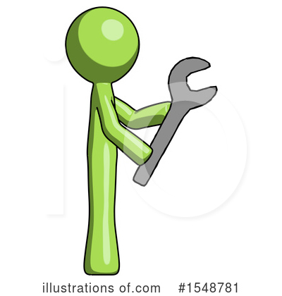 Royalty-Free (RF) Green Design Mascot Clipart Illustration by Leo Blanchette - Stock Sample #1548781
