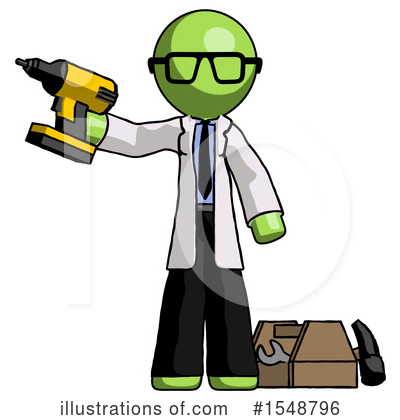 Royalty-Free (RF) Green Design Mascot Clipart Illustration by Leo Blanchette - Stock Sample #1548796