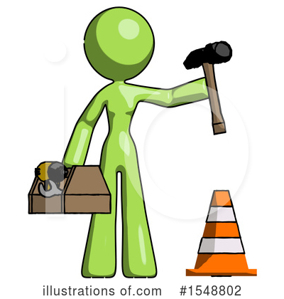 Royalty-Free (RF) Green Design Mascot Clipart Illustration by Leo Blanchette - Stock Sample #1548802