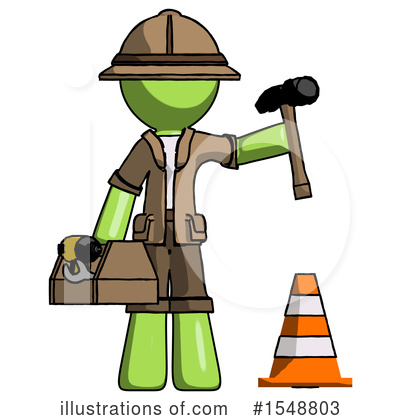 Royalty-Free (RF) Green Design Mascot Clipart Illustration by Leo Blanchette - Stock Sample #1548803