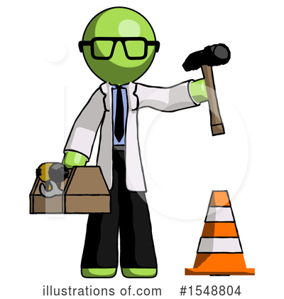Royalty-Free (RF) Green Design Mascot Clipart Illustration by Leo Blanchette - Stock Sample #1548804