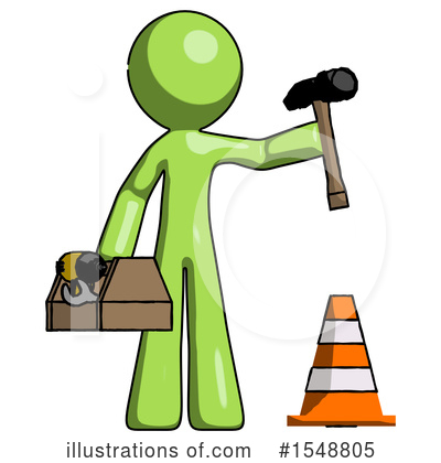 Royalty-Free (RF) Green Design Mascot Clipart Illustration by Leo Blanchette - Stock Sample #1548805