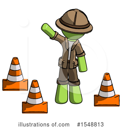 Royalty-Free (RF) Green Design Mascot Clipart Illustration by Leo Blanchette - Stock Sample #1548813