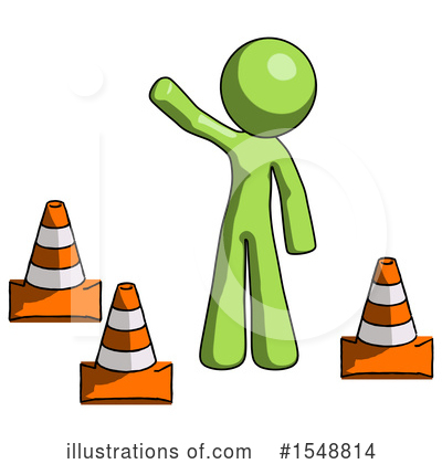 Royalty-Free (RF) Green Design Mascot Clipart Illustration by Leo Blanchette - Stock Sample #1548814
