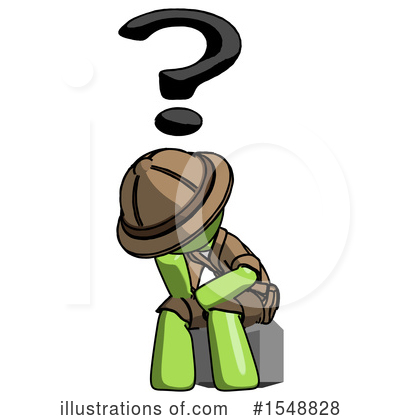 Royalty-Free (RF) Green Design Mascot Clipart Illustration by Leo Blanchette - Stock Sample #1548828