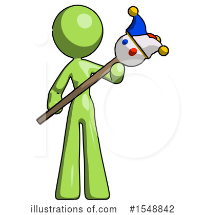 Royalty-Free (RF) Green Design Mascot Clipart Illustration by Leo Blanchette - Stock Sample #1548842