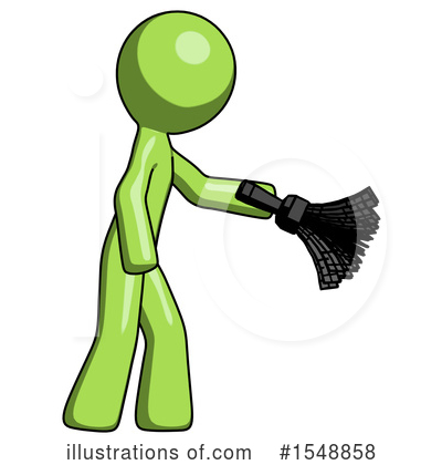 Royalty-Free (RF) Green Design Mascot Clipart Illustration by Leo Blanchette - Stock Sample #1548858