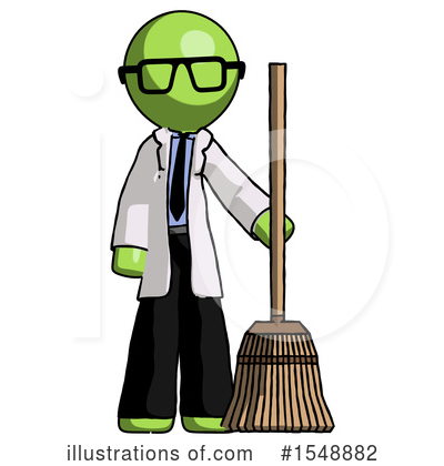 Royalty-Free (RF) Green Design Mascot Clipart Illustration by Leo Blanchette - Stock Sample #1548882