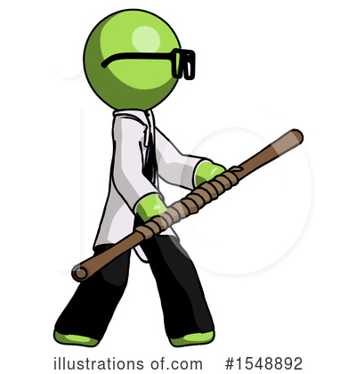 Royalty-Free (RF) Green Design Mascot Clipart Illustration by Leo Blanchette - Stock Sample #1548892