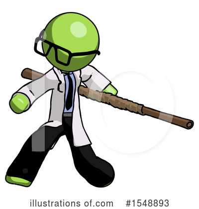 Royalty-Free (RF) Green Design Mascot Clipart Illustration by Leo Blanchette - Stock Sample #1548893