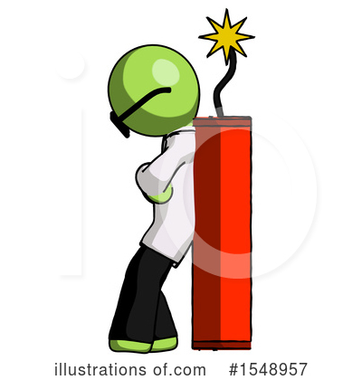 Royalty-Free (RF) Green Design Mascot Clipart Illustration by Leo Blanchette - Stock Sample #1548957