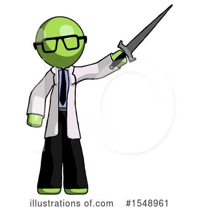Royalty-Free (RF) Green Design Mascot Clipart Illustration by Leo Blanchette - Stock Sample #1548961
