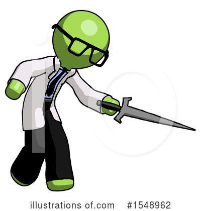 Royalty-Free (RF) Green Design Mascot Clipart Illustration by Leo Blanchette - Stock Sample #1548962