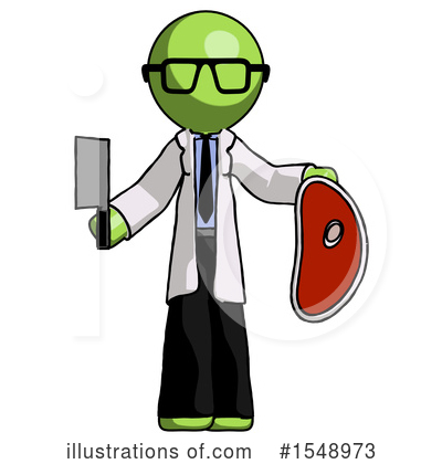 Royalty-Free (RF) Green Design Mascot Clipart Illustration by Leo Blanchette - Stock Sample #1548973