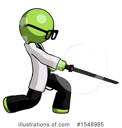 Royalty-Free (RF) Green Design Mascot Clipart Illustration by Leo Blanchette - Stock Sample #1548985