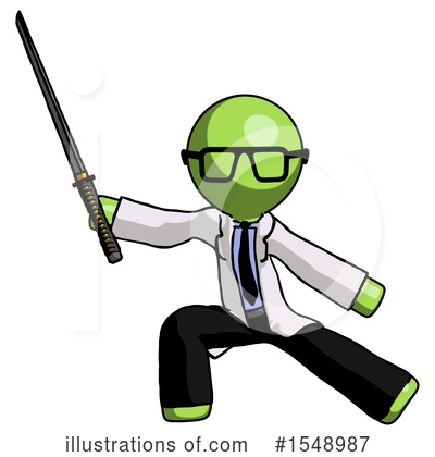 Royalty-Free (RF) Green Design Mascot Clipart Illustration by Leo Blanchette - Stock Sample #1548987