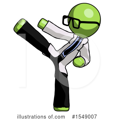 Royalty-Free (RF) Green Design Mascot Clipart Illustration by Leo Blanchette - Stock Sample #1549007