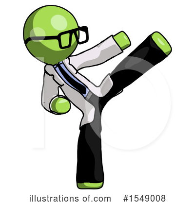 Royalty-Free (RF) Green Design Mascot Clipart Illustration by Leo Blanchette - Stock Sample #1549008