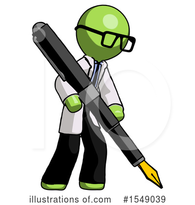 Royalty-Free (RF) Green Design Mascot Clipart Illustration by Leo Blanchette - Stock Sample #1549039