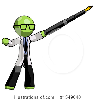 Royalty-Free (RF) Green Design Mascot Clipart Illustration by Leo Blanchette - Stock Sample #1549040