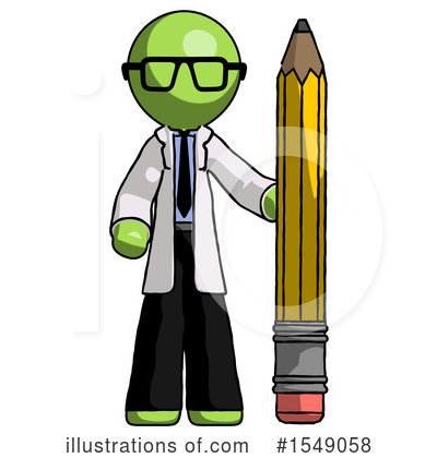 Royalty-Free (RF) Green Design Mascot Clipart Illustration by Leo Blanchette - Stock Sample #1549058