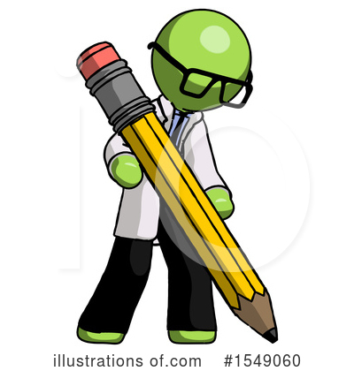 Royalty-Free (RF) Green Design Mascot Clipart Illustration by Leo Blanchette - Stock Sample #1549060