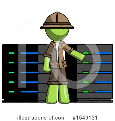 Royalty-Free (RF) Green Design Mascot Clipart Illustration by Leo Blanchette - Stock Sample #1549131