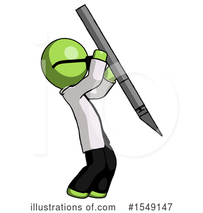 Royalty-Free (RF) Green Design Mascot Clipart Illustration by Leo Blanchette - Stock Sample #1549147