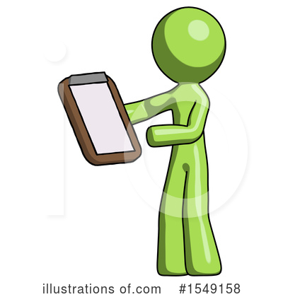 Royalty-Free (RF) Green Design Mascot Clipart Illustration by Leo Blanchette - Stock Sample #1549158