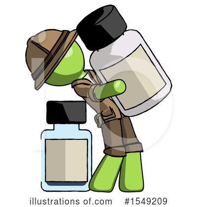 Royalty-Free (RF) Green Design Mascot Clipart Illustration by Leo Blanchette - Stock Sample #1549209