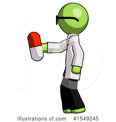 Royalty-Free (RF) Green Design Mascot Clipart Illustration by Leo Blanchette - Stock Sample #1549245