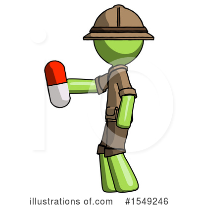 Royalty-Free (RF) Green Design Mascot Clipart Illustration by Leo Blanchette - Stock Sample #1549246