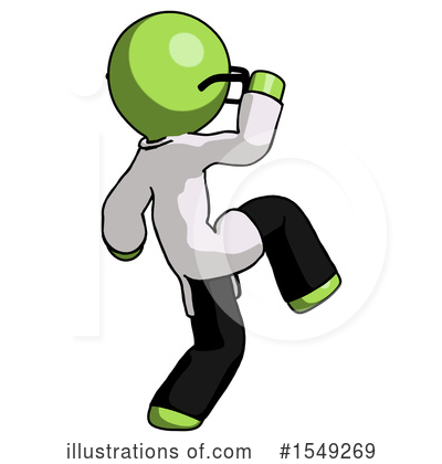 Royalty-Free (RF) Green Design Mascot Clipart Illustration by Leo Blanchette - Stock Sample #1549269