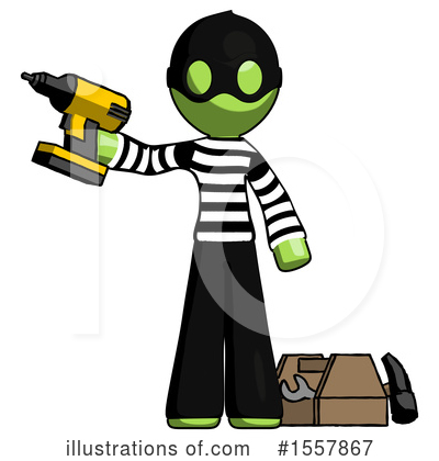 Royalty-Free (RF) Green Design Mascot Clipart Illustration by Leo Blanchette - Stock Sample #1557867