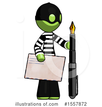 Royalty-Free (RF) Green Design Mascot Clipart Illustration by Leo Blanchette - Stock Sample #1557872