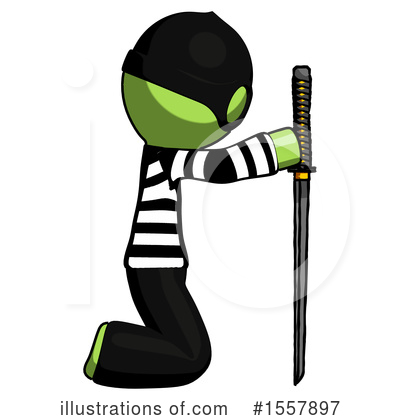 Royalty-Free (RF) Green Design Mascot Clipart Illustration by Leo Blanchette - Stock Sample #1557897