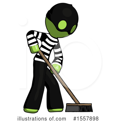 Royalty-Free (RF) Green Design Mascot Clipart Illustration by Leo Blanchette - Stock Sample #1557898