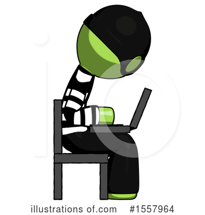 Royalty-Free (RF) Green Design Mascot Clipart Illustration by Leo Blanchette - Stock Sample #1557964