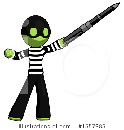 Royalty-Free (RF) Green Design Mascot Clipart Illustration by Leo Blanchette - Stock Sample #1557985