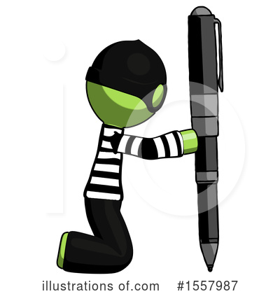 Royalty-Free (RF) Green Design Mascot Clipart Illustration by Leo Blanchette - Stock Sample #1557987