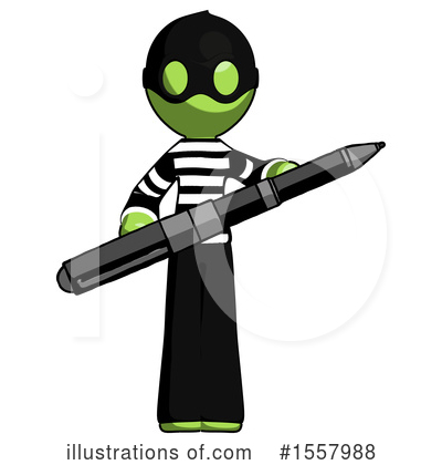 Royalty-Free (RF) Green Design Mascot Clipart Illustration by Leo Blanchette - Stock Sample #1557988