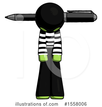 Royalty-Free (RF) Green Design Mascot Clipart Illustration by Leo Blanchette - Stock Sample #1558006
