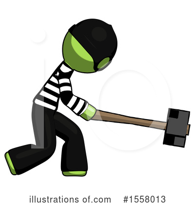 Royalty-Free (RF) Green Design Mascot Clipart Illustration by Leo Blanchette - Stock Sample #1558013
