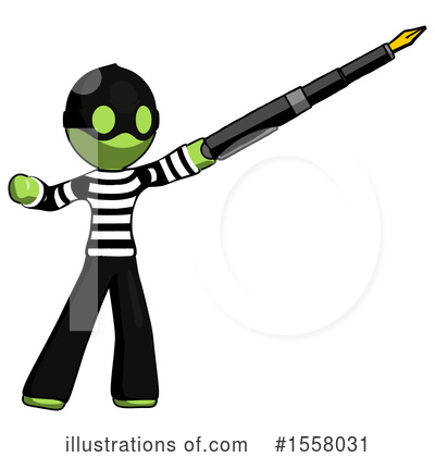 Royalty-Free (RF) Green Design Mascot Clipart Illustration by Leo Blanchette - Stock Sample #1558031